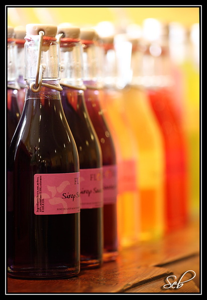 Bouteilles de sirop - Photo prise lors de notre visite de la confiserie Florient dans les Alpes Maritimes 20091026094854-b1f037c5.jpg
